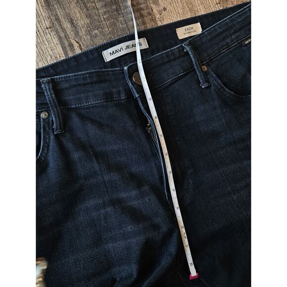 Mavi jeans Zach straight leg strerchy sz 36 x 32 16/18 plus dark wash - Picture 4 of 7